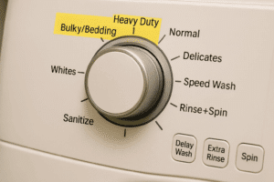 Heavy Duty vs Bulky Items Washer Cycle